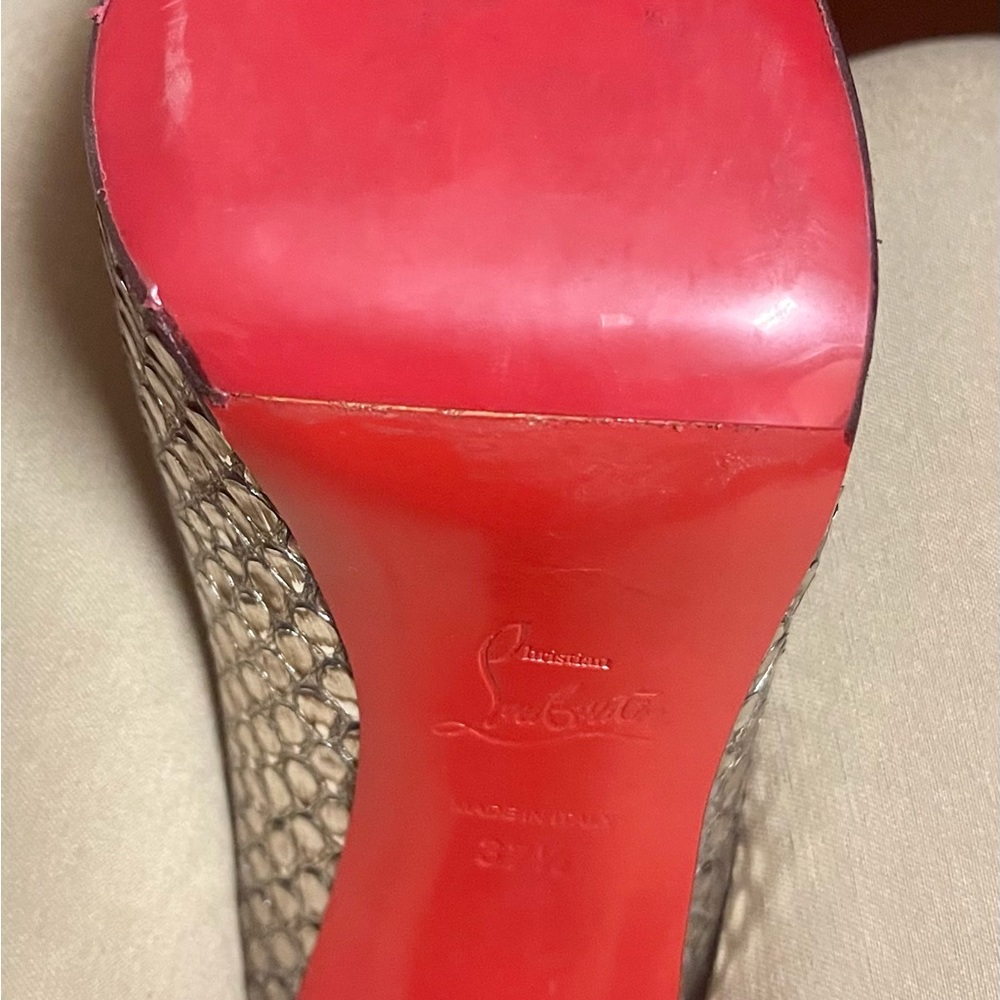 Christian LouBoutin python Heels - Picture 4 of 6